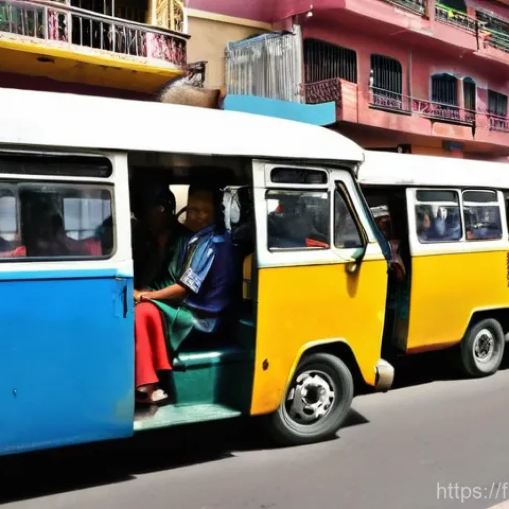 페루 공공 교통 이용법 - **Image Prompt 1: Bustling Peruvian Combi Bus Experience**
    A vibrant, realistic photograph captu...