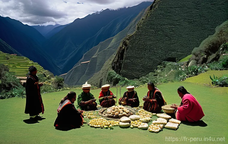 잉카 제국 역사 정리 - **Prompt:** A panoramic view of an ancient Inca mountain agricultural terrace system (andenes), rese...