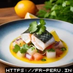 세비체 맛집 리스트 - A beautifully plated traditional ceviche dish served in a cozy Parisian bistro setting, featuring fr...